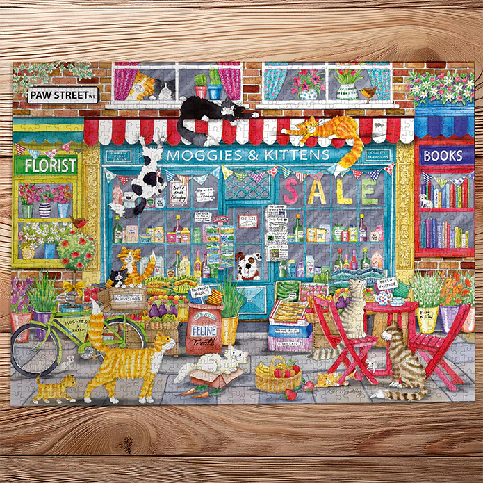 Moggies and Kittens (1000) Jigsaw Puzzle - 2