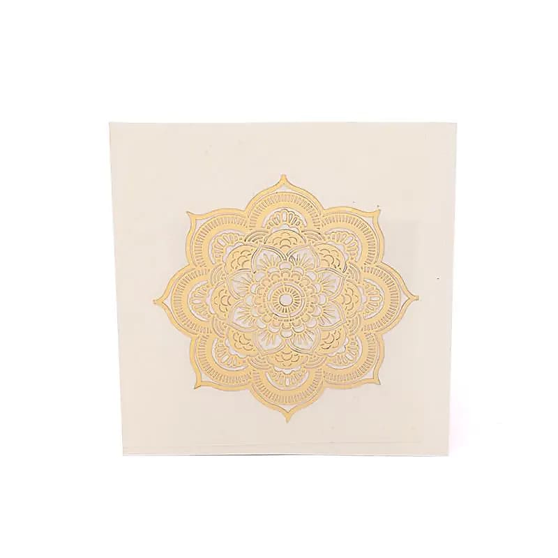 Metall klistermärke Mandala  guld 