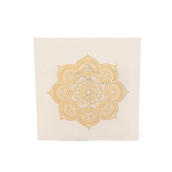 Metall klistermärke Mandala  guld 