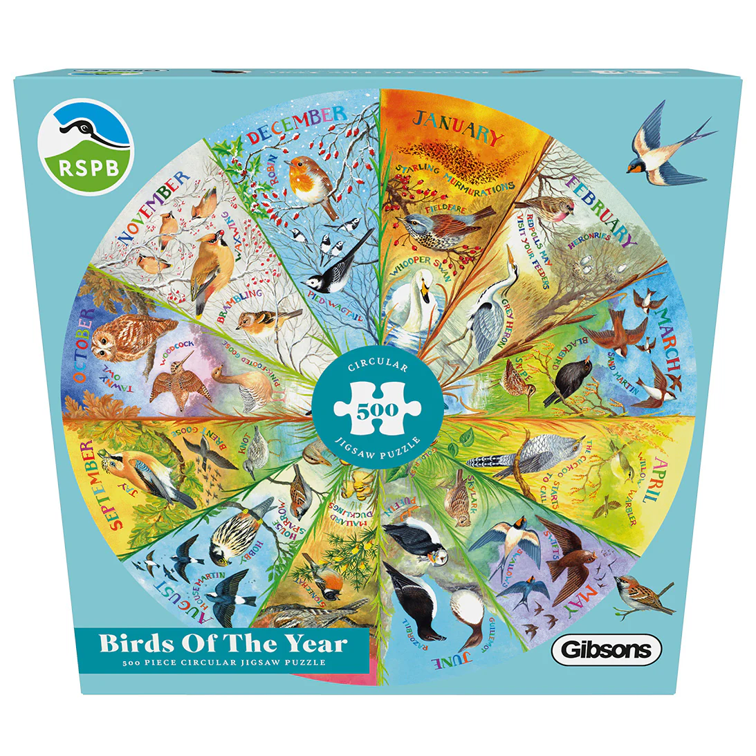 RSPB Birds of the Year (500 Circular) Jigsaw - 5