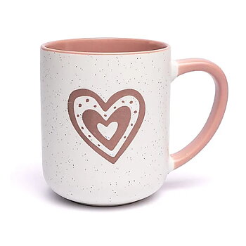 2 st. Mugg Hjärta rosa   -- 400 ml