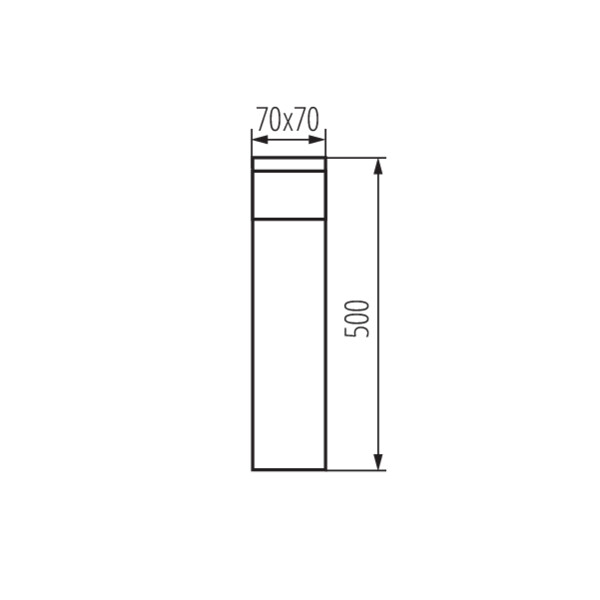 KANLUX DASTEN Pollare 50 cm G9 - 3