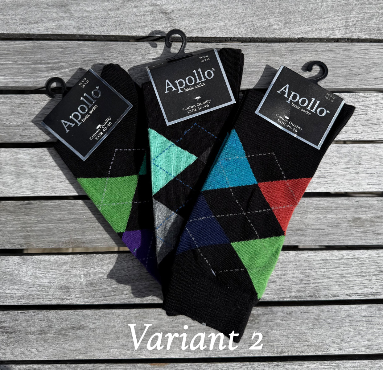 Argylemönstrad herrstrumpa 3-pack - 3