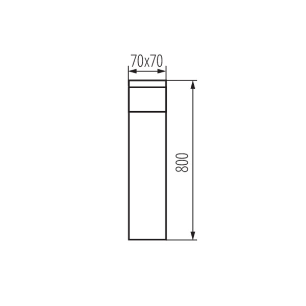 KANLUX DASTEN Pollare 80 cm G9 - 3