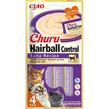 Churu Hairball Control Tuna 4-pack