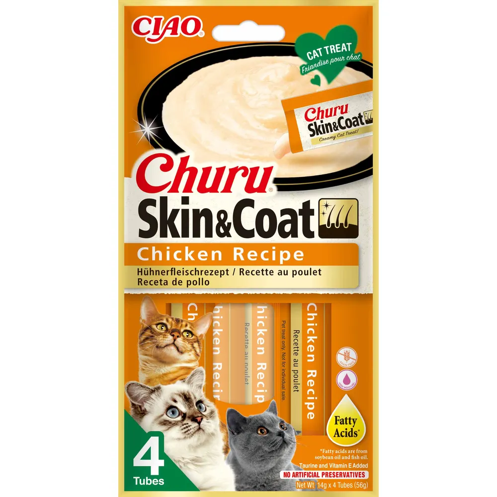 Churu Skin & Coat Chicken 4-pack