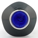 Carl-Harry Stålhane (Anemone 1960s) Blue Five-Sided Bowl with Linear Relief 8 cm (2)