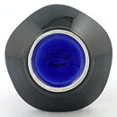 Carl-Harry Stålhane (Anemone 1960s) Blue Five-Sided Bowl with Linear Relief 8 cm (3)