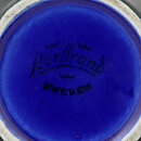 Carl-Harry Stålhane (Anemone 1960s) Blue Five-Sided Bowl with Linear Relief 8 cm (3)