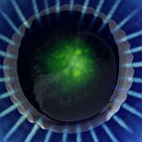 Carl-Harry Stålhane (Anemone 1960s) Blue Five-Sided Bowl with Linear Relief 8 cm (4)