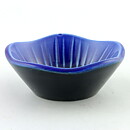 Carl-Harry Stålhane (Anemone 1960s) Blue Five-Sided Bowl with Linear Relief 8 cm (5)