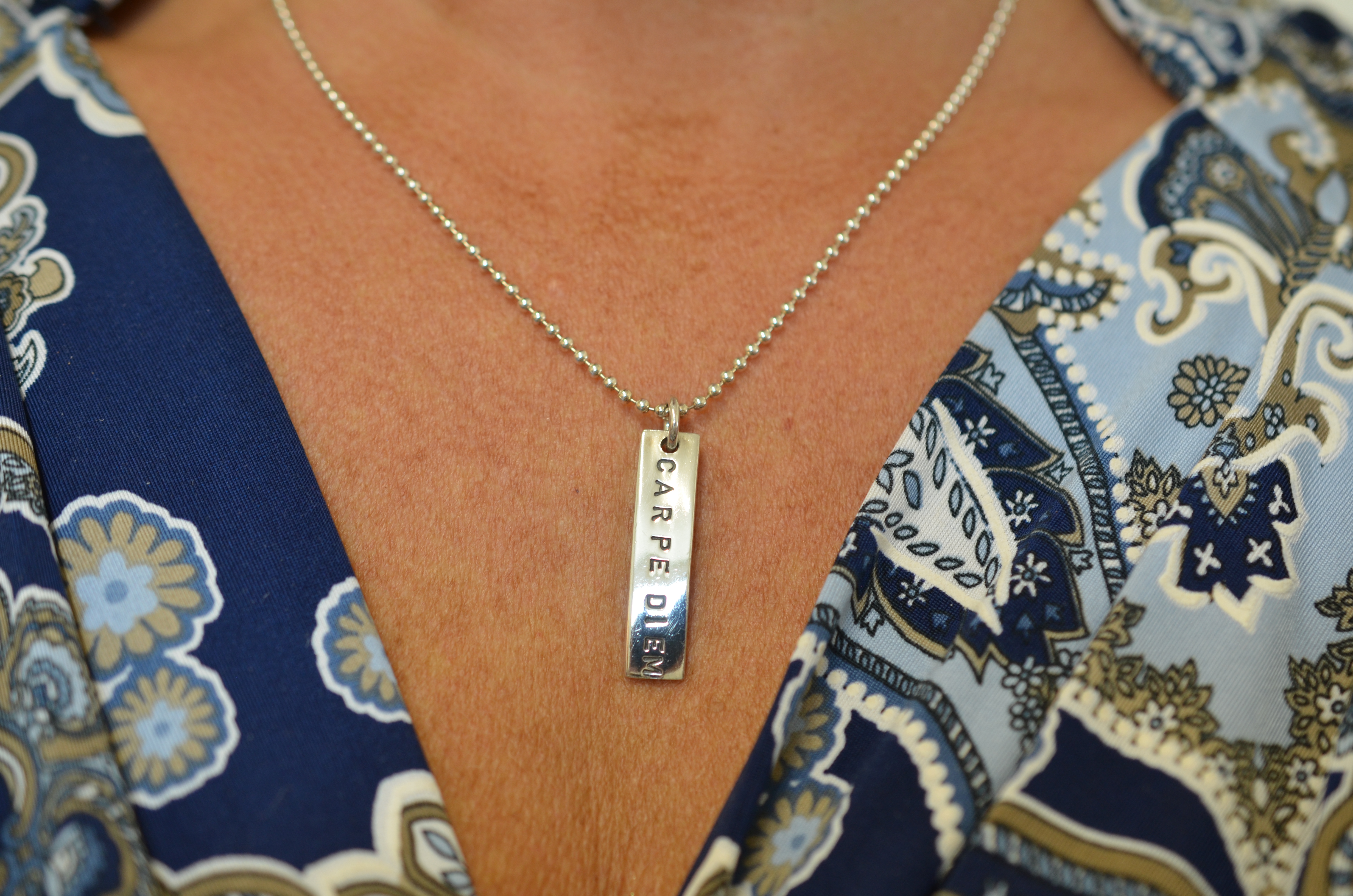 Second Hand Efva Attling silver necklace "Carpe Diem" - 4