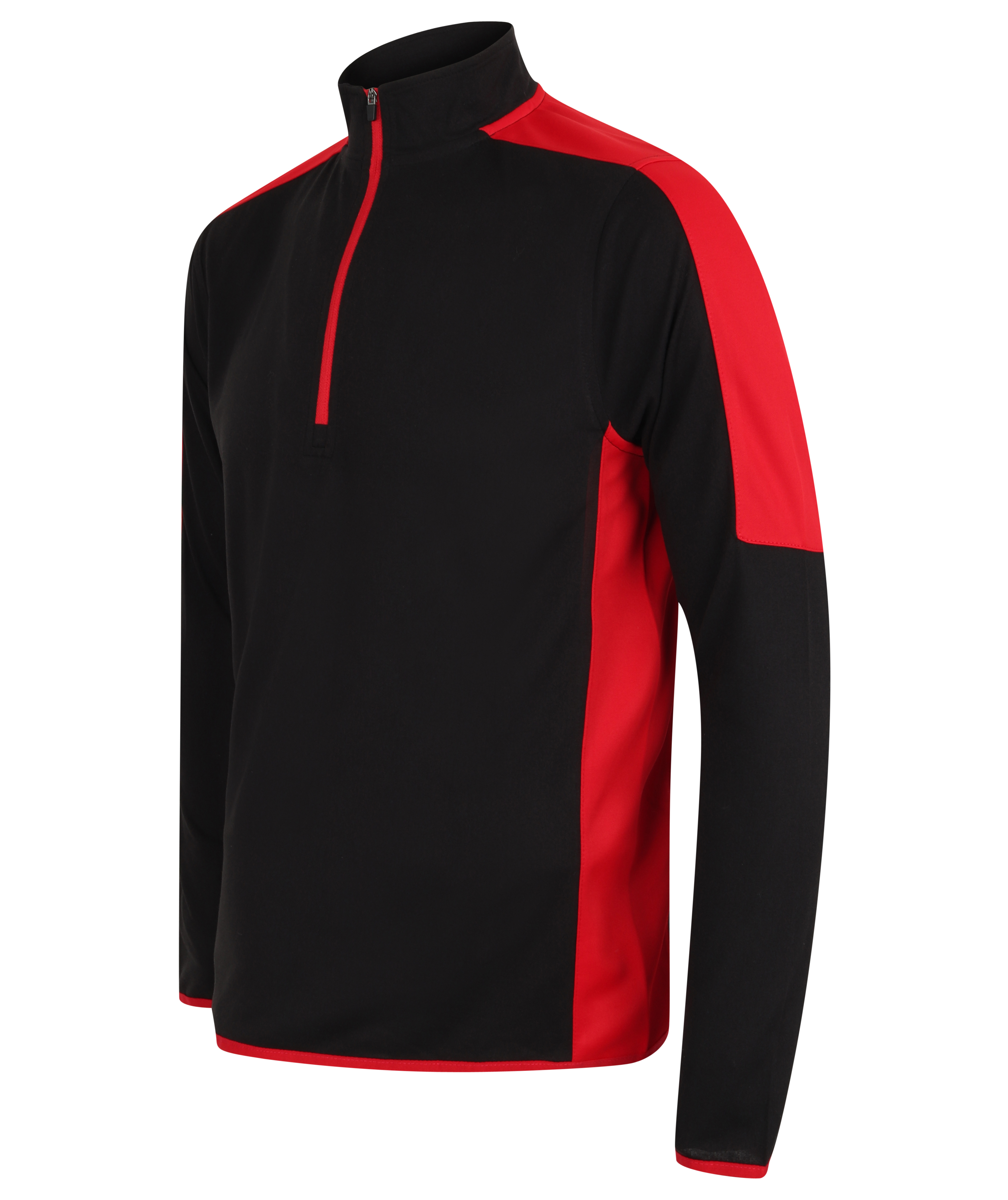 Adults 1/4 Zip Midlayer With Contrast Panelling - 2