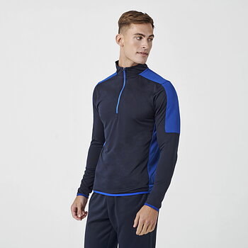 Adults 1/4 Zip Midlayer With Contrast Panelling