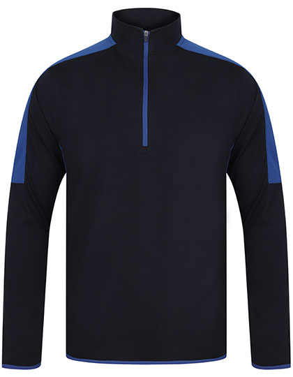 Adults 1/4 Zip Midlayer With Contrast Panelling - 5
