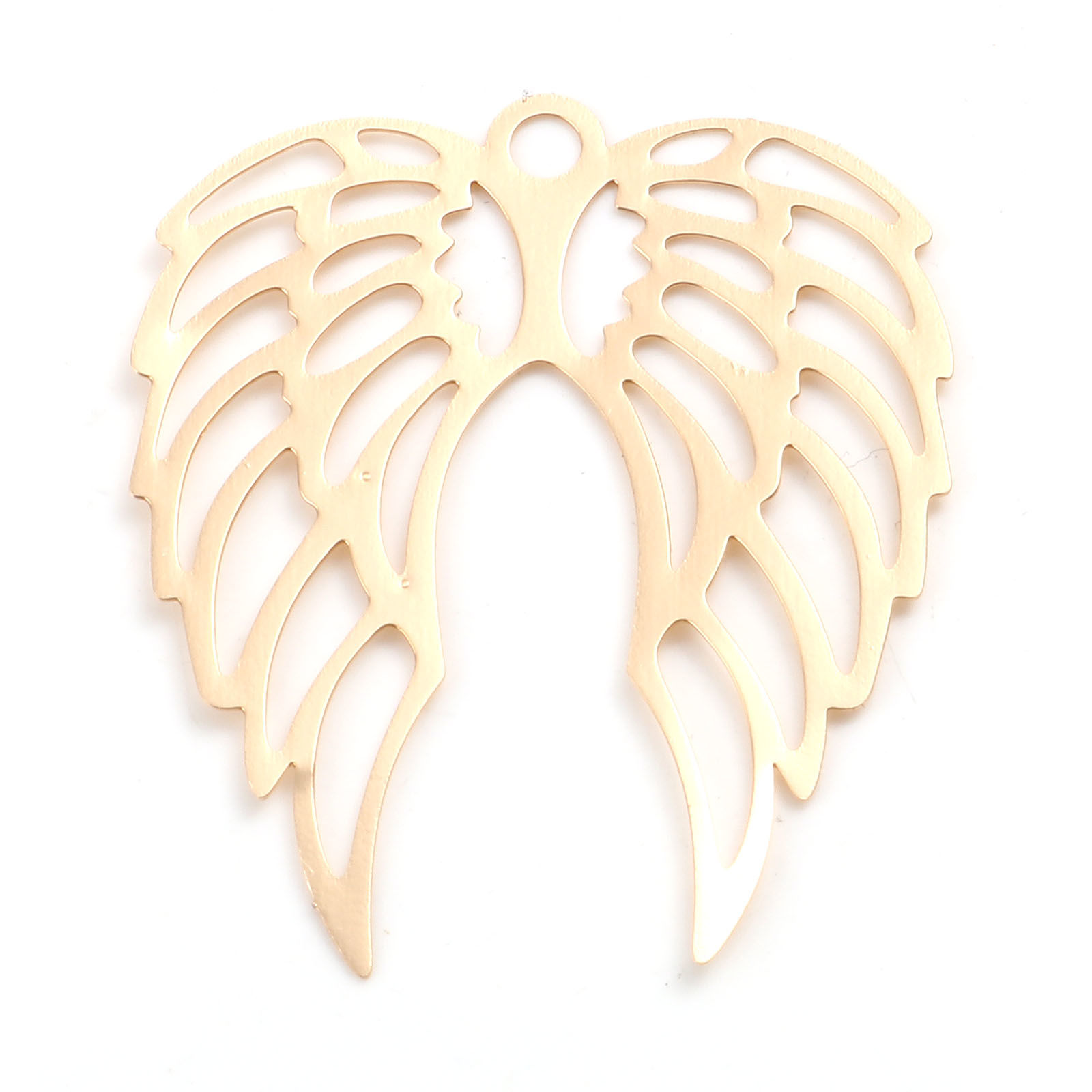 Charm Angel wings Filigree,  gold