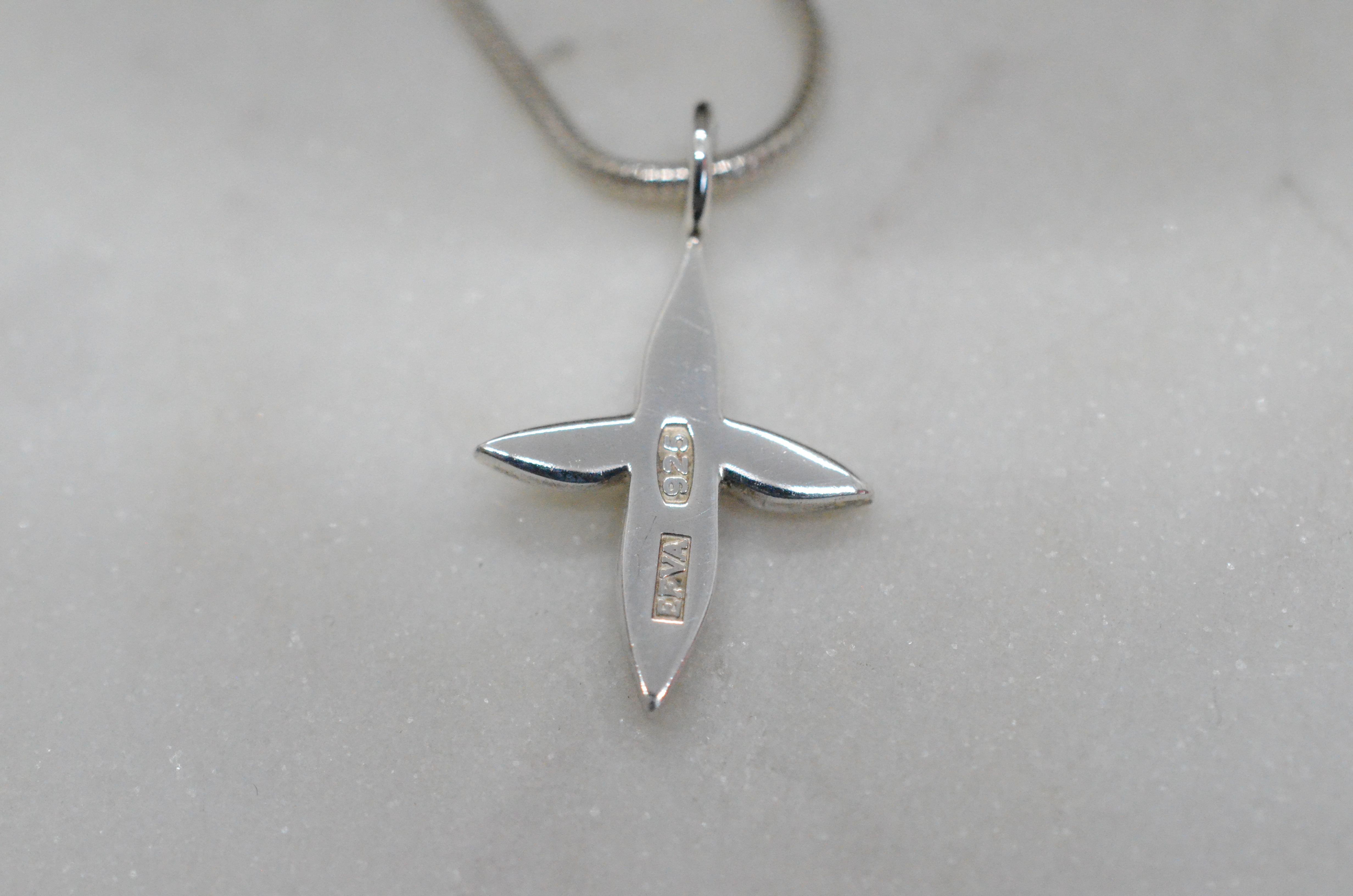 Second Hand Efva Attling silver necklace "Orchid Ear" - 2