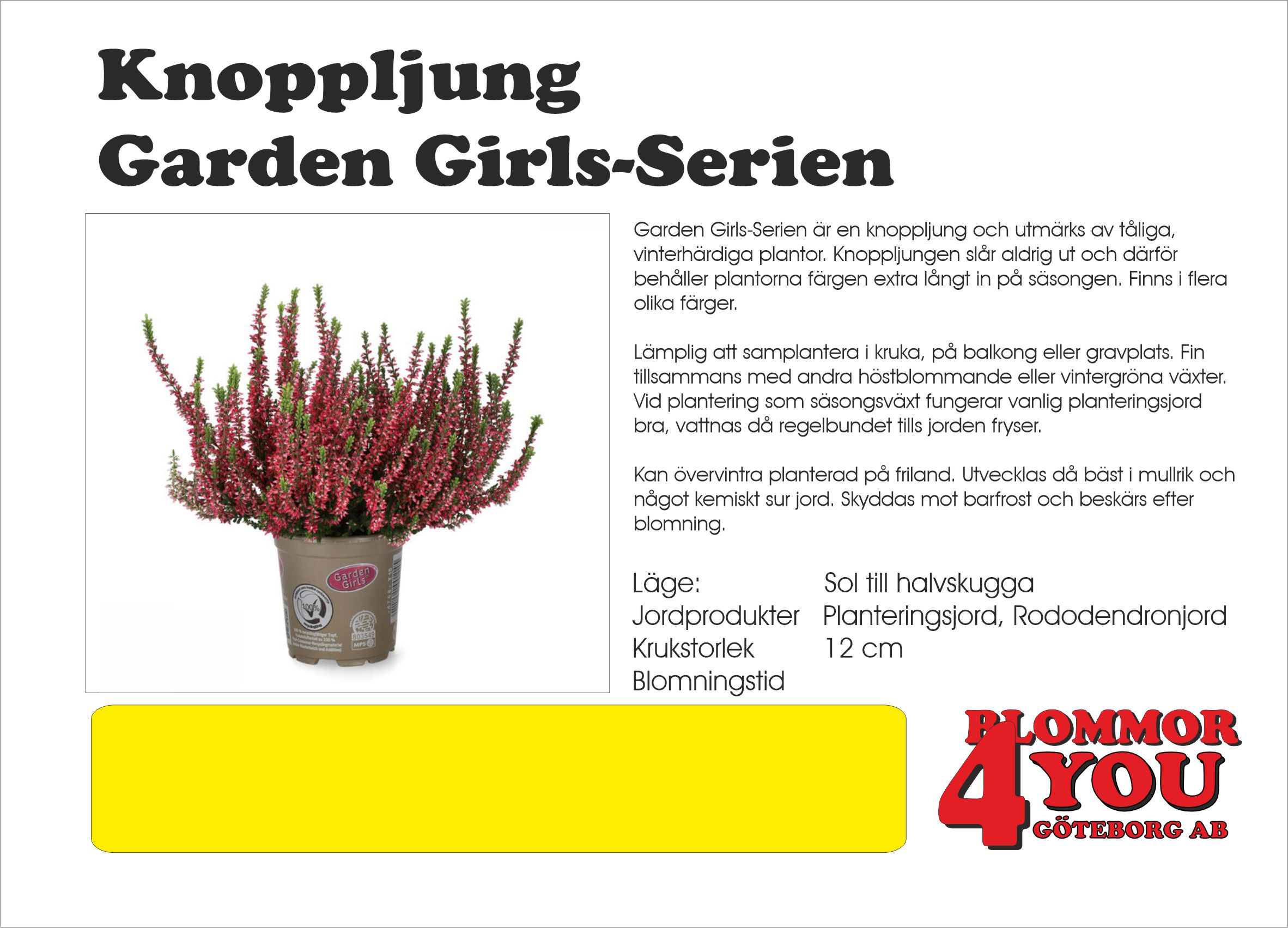 Knoppljung Garden Girls-Serien