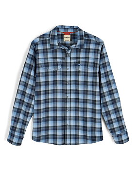 Simms Gallatin Flannel Shirt Kennebec Pld Steel Blue