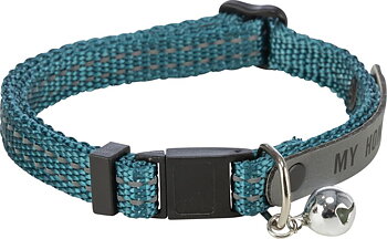 Jolly Paw Cat Collar with Bell and ID Tag – Assorted Colors