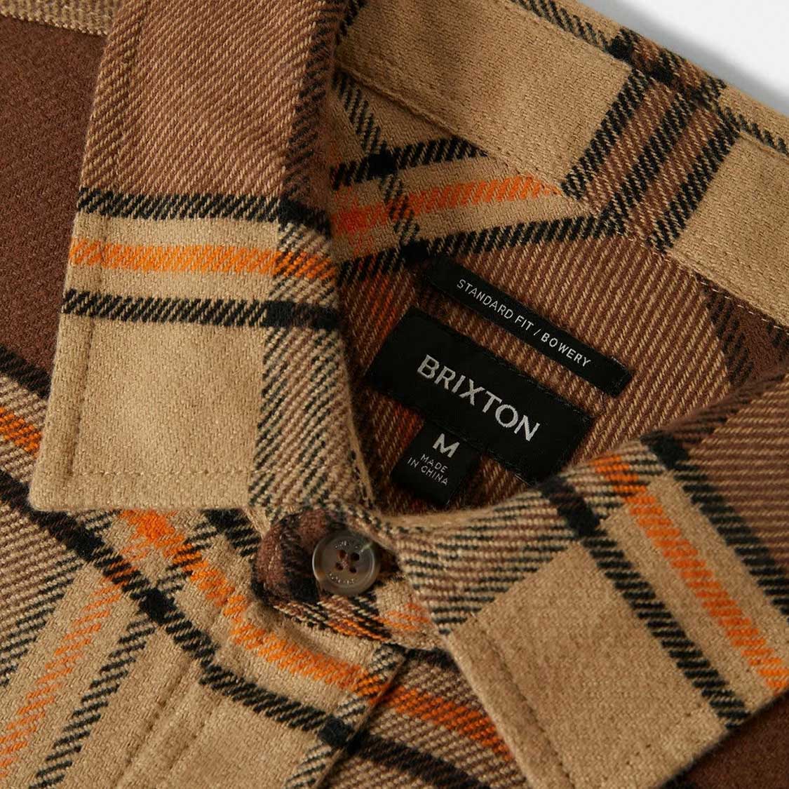 Brixton - Bowery Flannel Sand/Pinecone/Solar Orange - 7