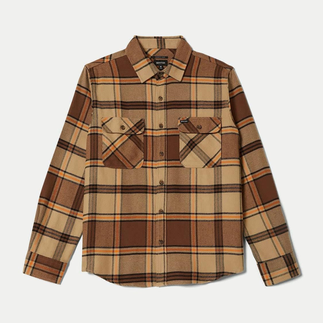 Brixton - Bowery Flannel Sand/Pinecone/Solar Orange - 6
