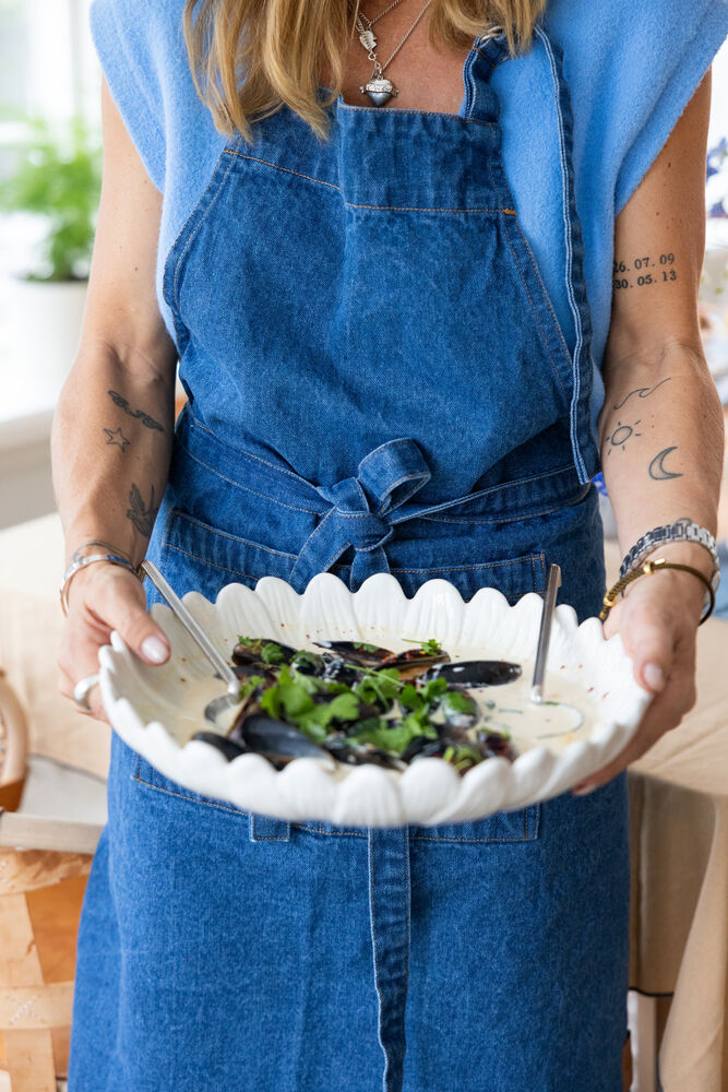 SAGAFORM Förkläde Denimblå