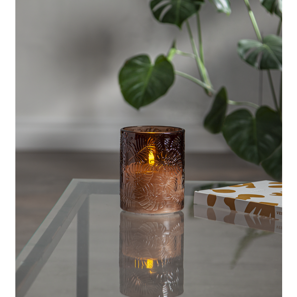 Blockljus Flamme Leaf - LED - Stort - 8
