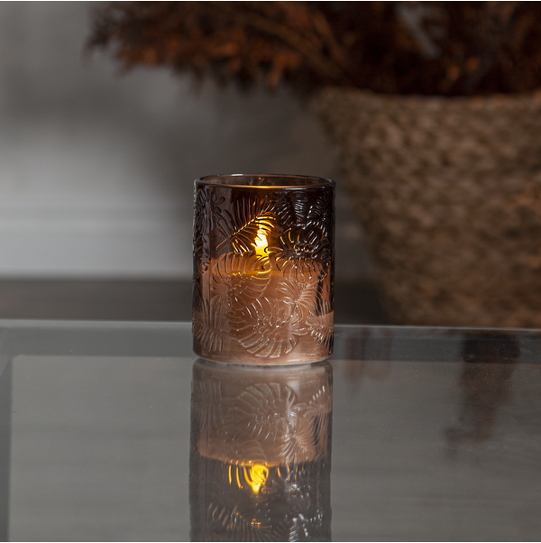 Blockljus Flamme Leaf - LED - Stort