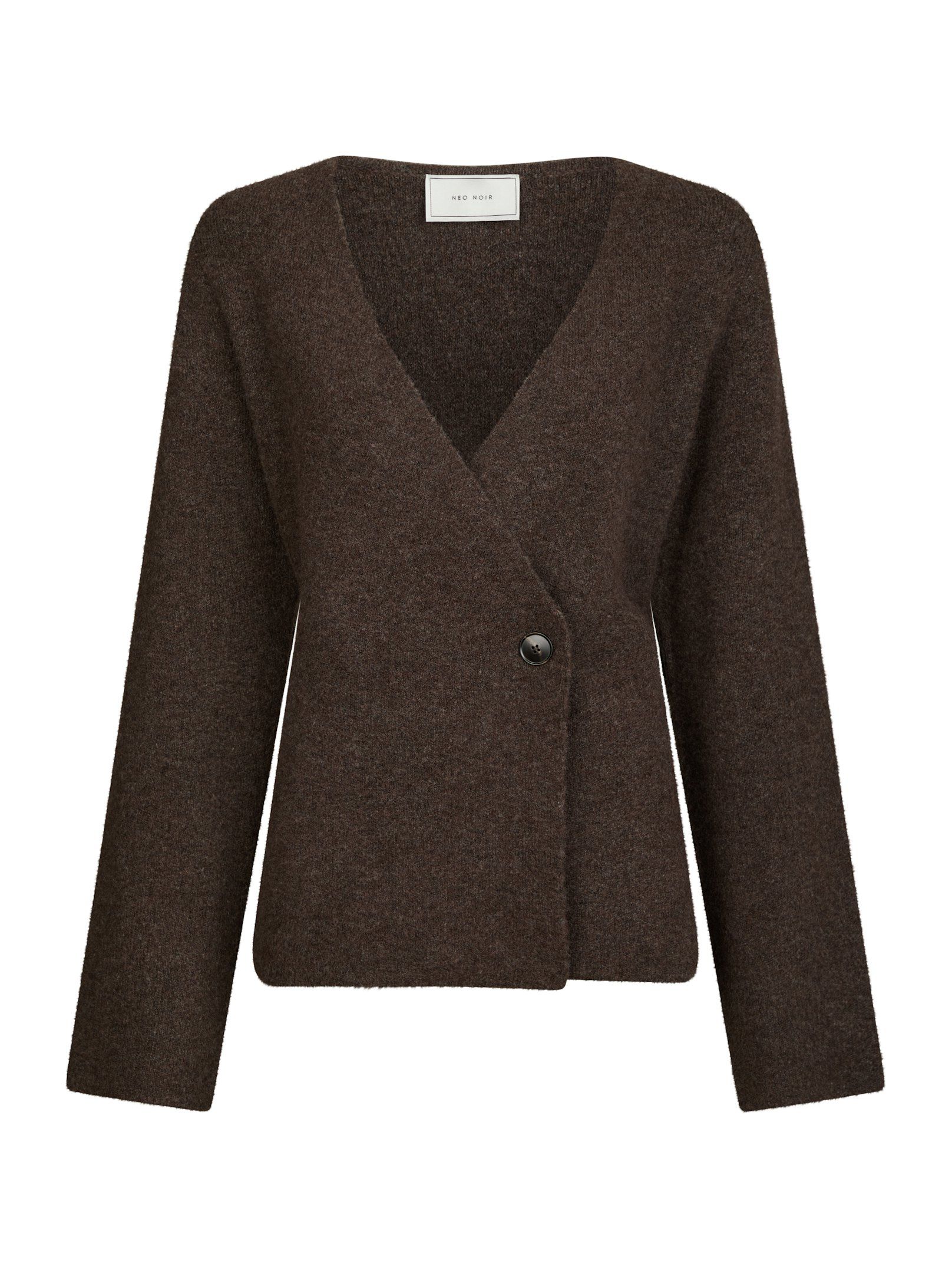 Neo Noir  - Marie Louise Knit Cardigan Brown Melange - 6
