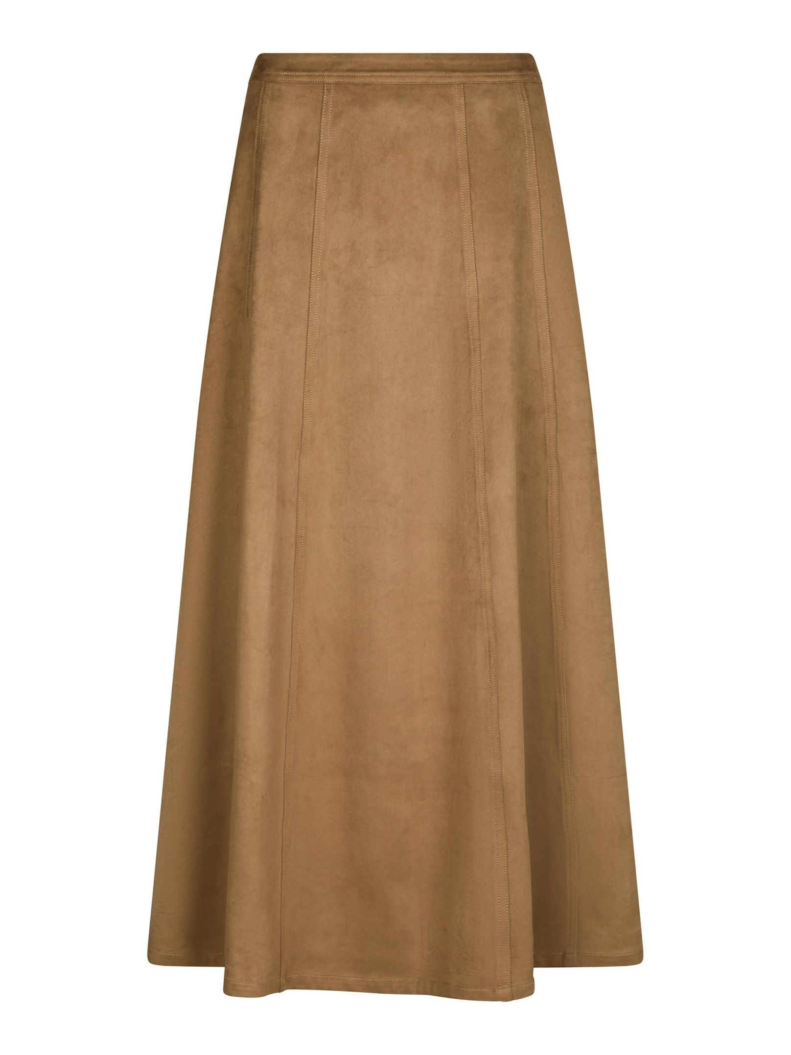 Neo Noir  - Raya Faux Suede Skirt Cognac - 7