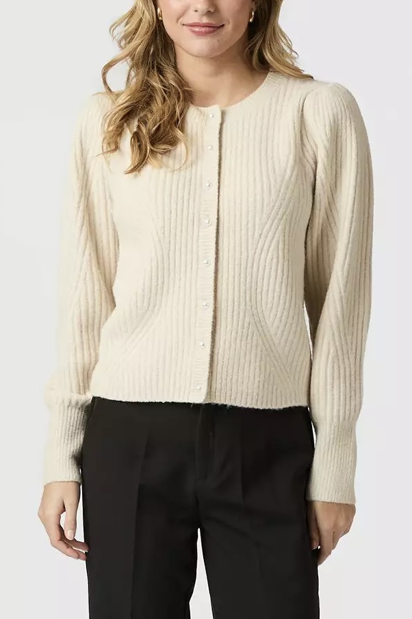Neo Noir  - Puli Knit Cardigan  Ivory - 3