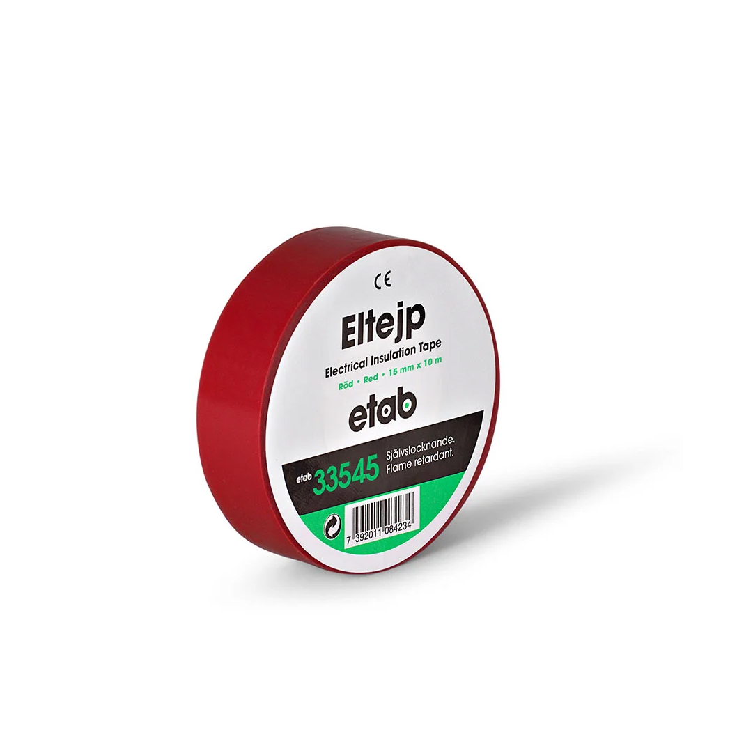 Sähköteippi Etab 15mmx10m Punainen - 2
