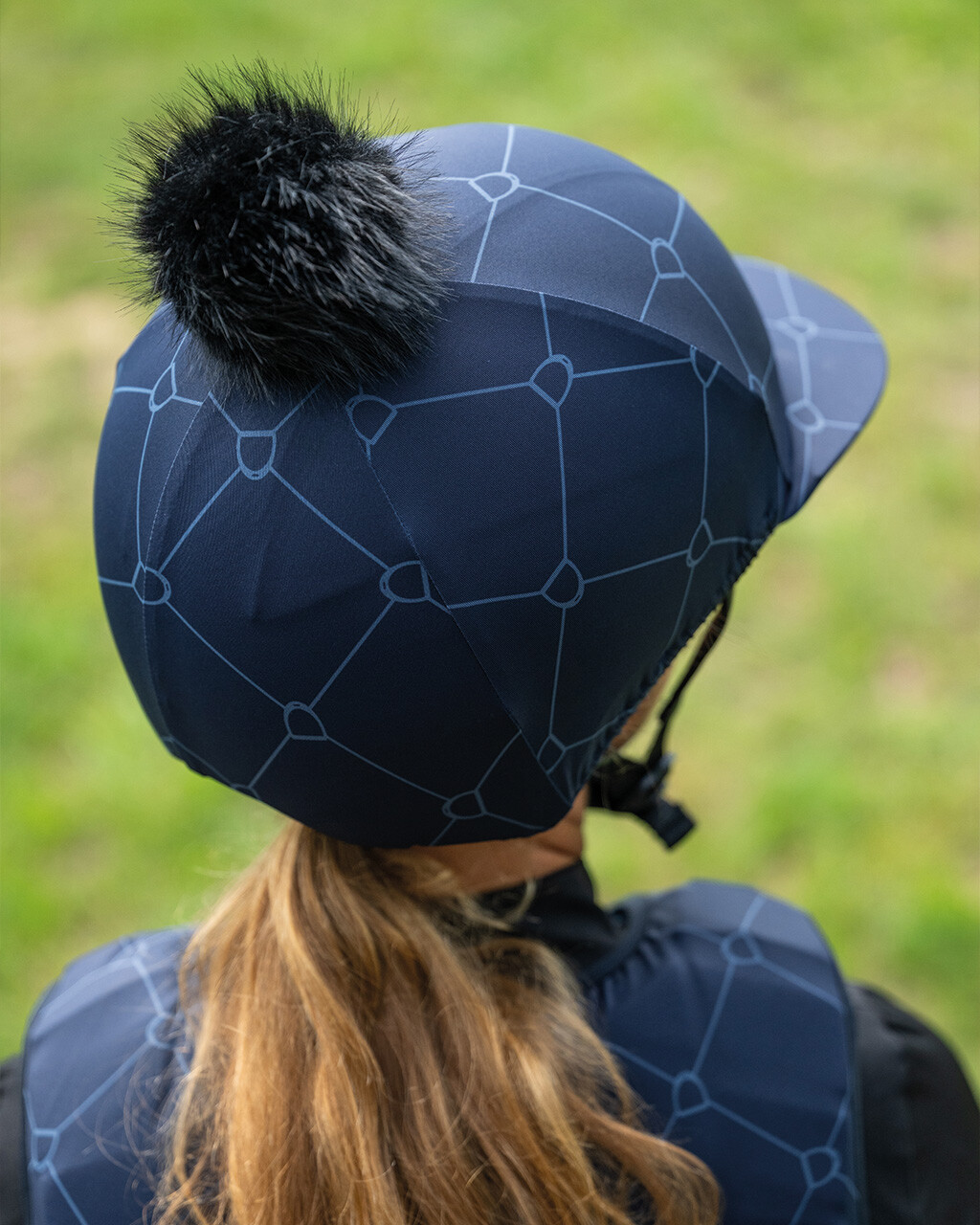 QHP Liora Helmet Cover - Navy - 4