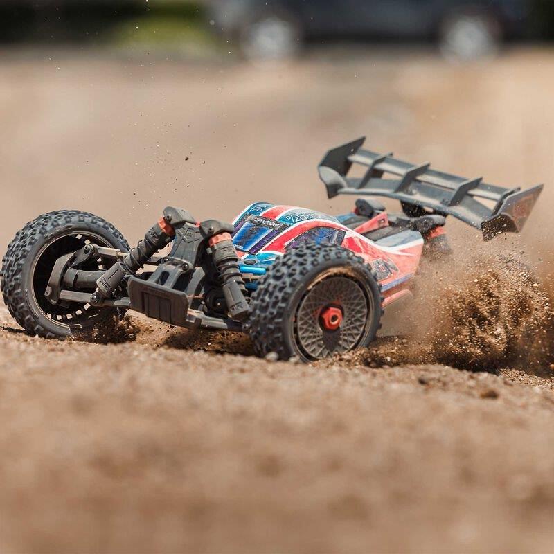 ARRMA 1/8 TYPHON 223S DSC 4X4 RTR Brushless Buggy, Red - 9