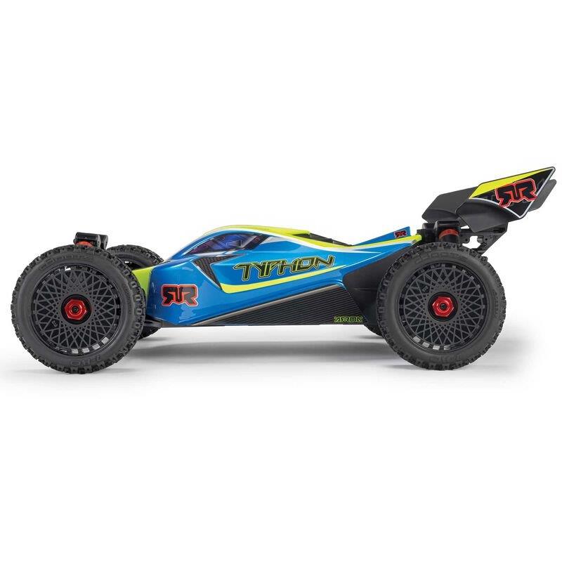 ARRMA 1/8 TYPHON 223S DSC 4X4 RTR Brushless Buggy, Blue - 10