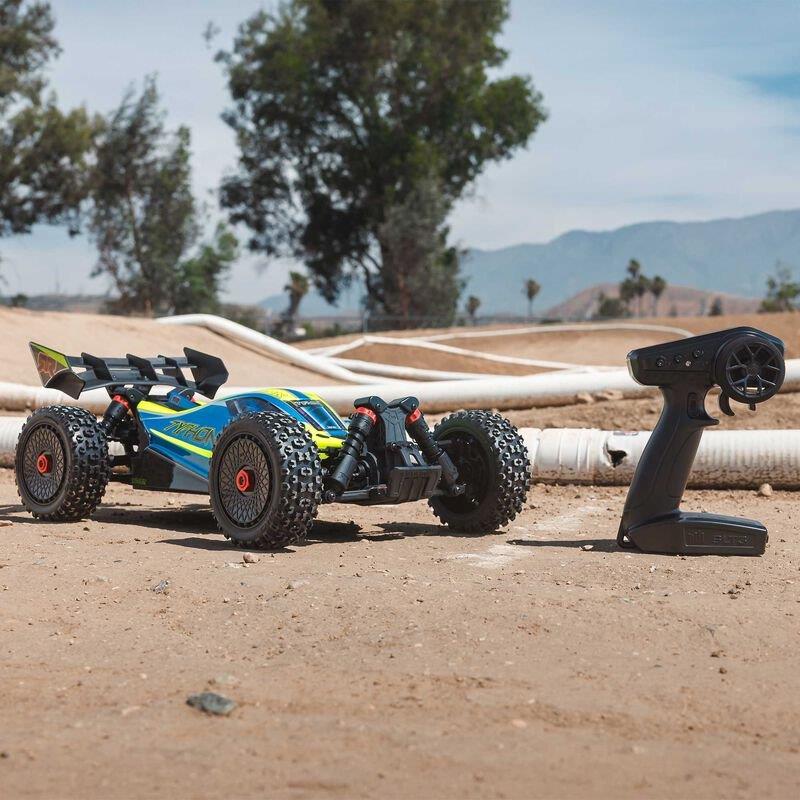 ARRMA 1/8 TYPHON 223S DSC 4X4 RTR Brushless Buggy, Blue - 9