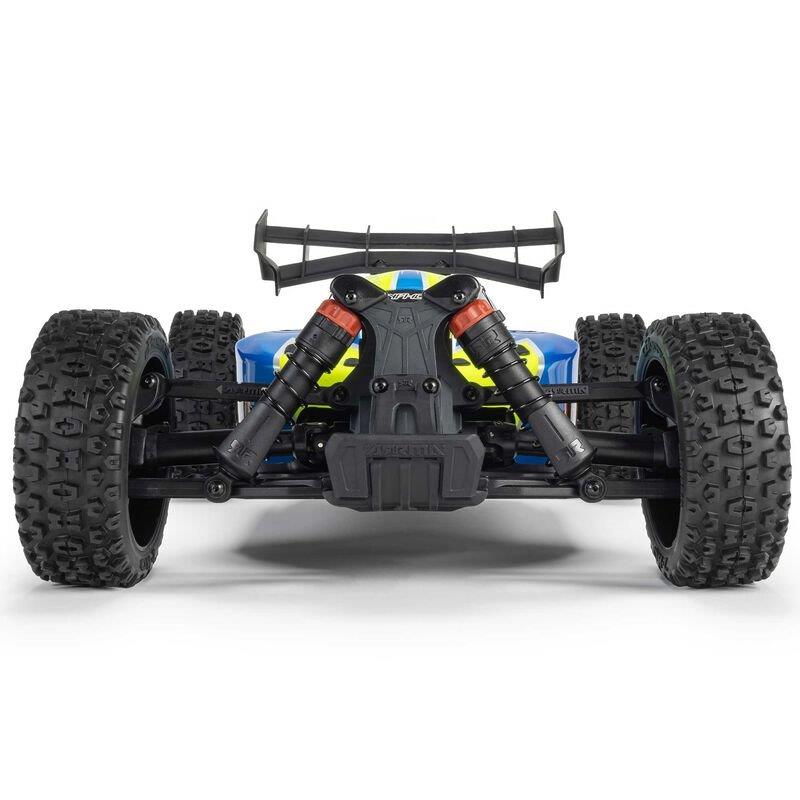 ARRMA 1/8 TYPHON 223S DSC 4X4 RTR Brushless Buggy, Blue - 11