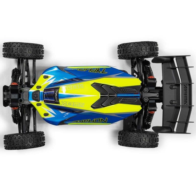 ARRMA 1/8 TYPHON 223S DSC 4X4 RTR Brushless Buggy, Blue - 13