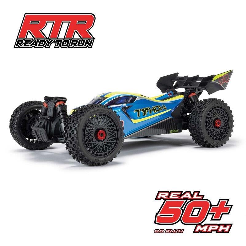 ARRMA 1/8 TYPHON 223S DSC 4X4 RTR Brushless Buggy, Blue - 18