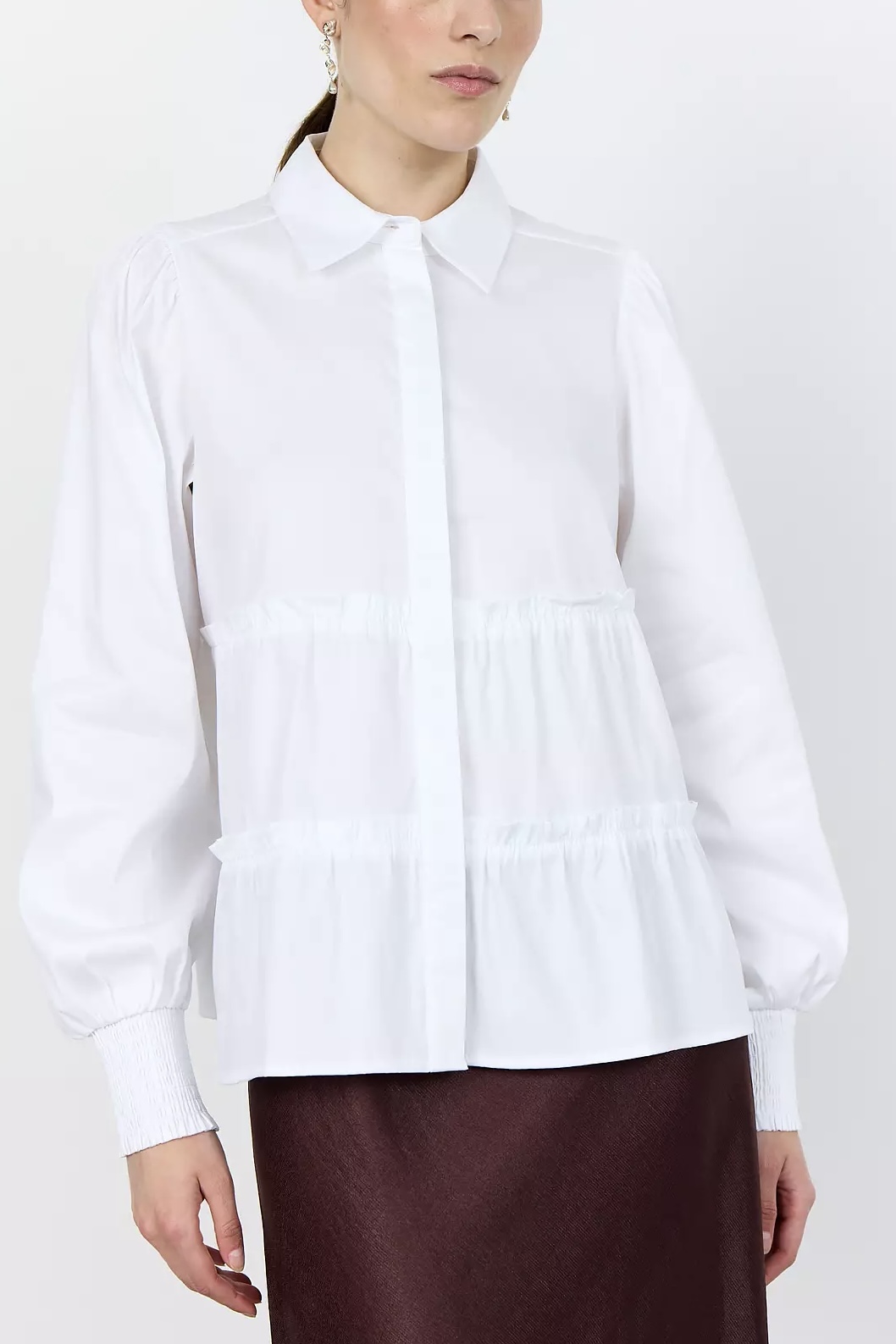 Leveté Room - Isla Solid 95 Shirt White