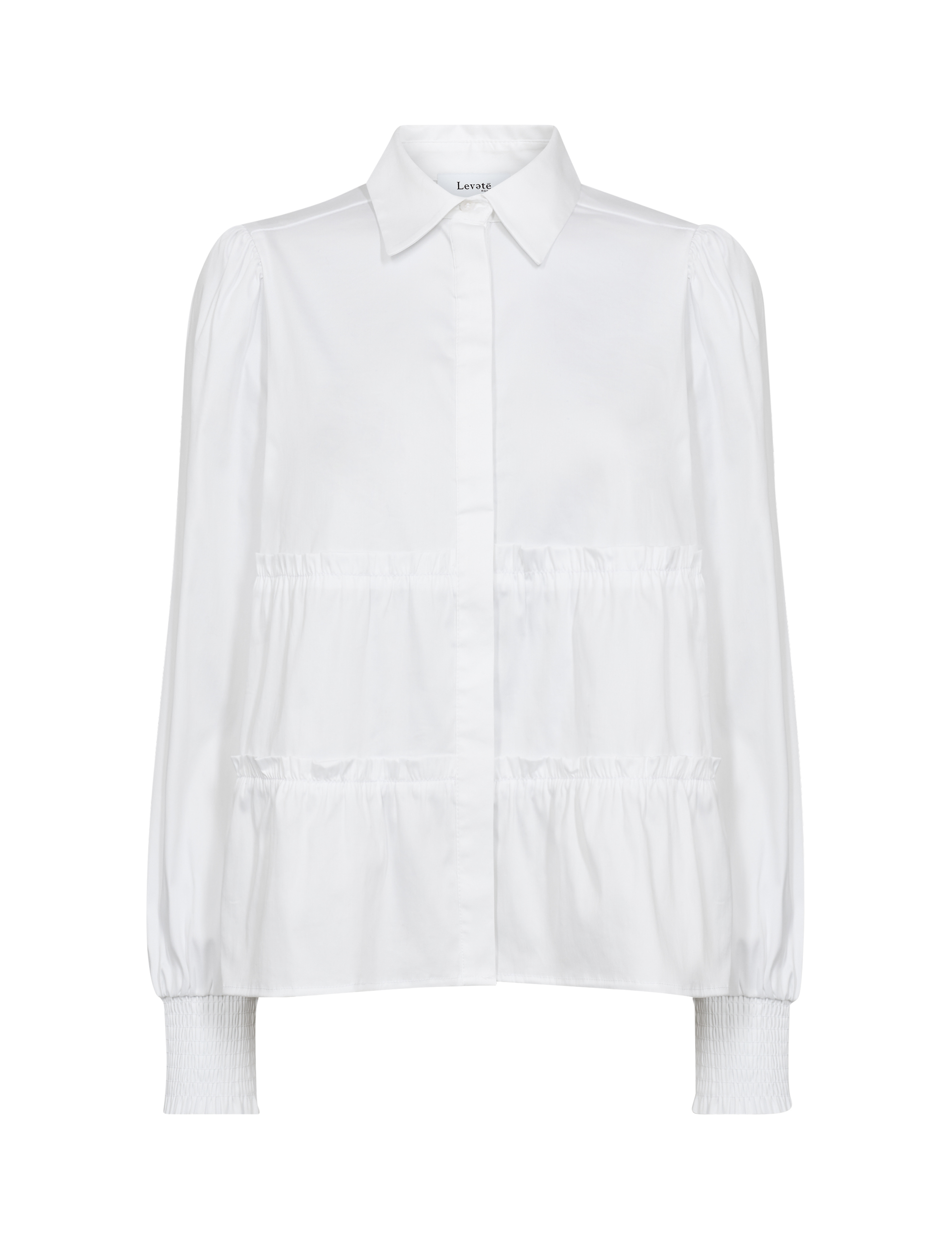 Leveté Room - Isla Solid 95 Shirt White - 6