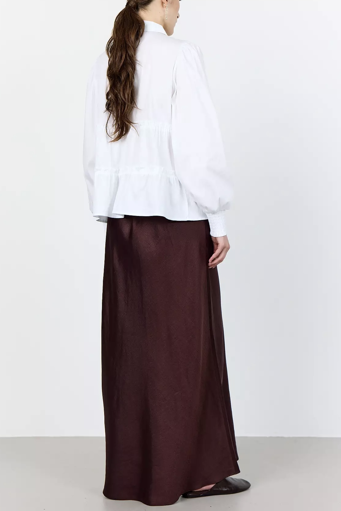 Leveté Room - Isla Solid 95 Shirt White - 5