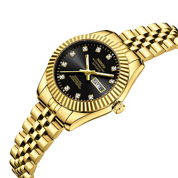Nibosi Millbury Day-Date Gold Black