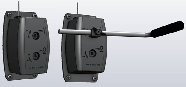 Manuell vinsch Gebuwin WA100 / Maxlast: 100 kg
