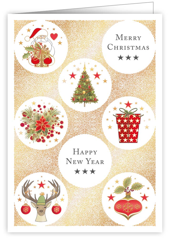 Christmas Icons / Golden Dots, Mac Classic