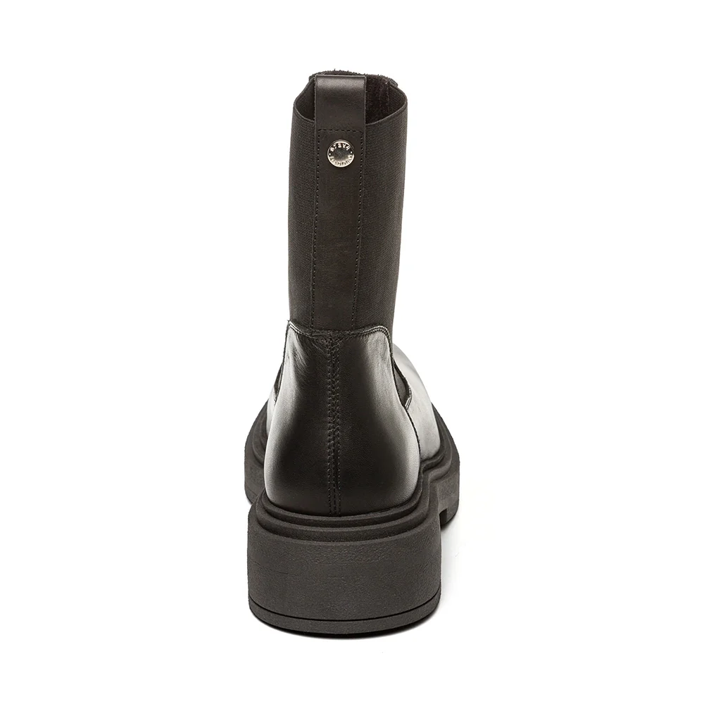 Steve Madden  - Churro Boot Black Leather - 4