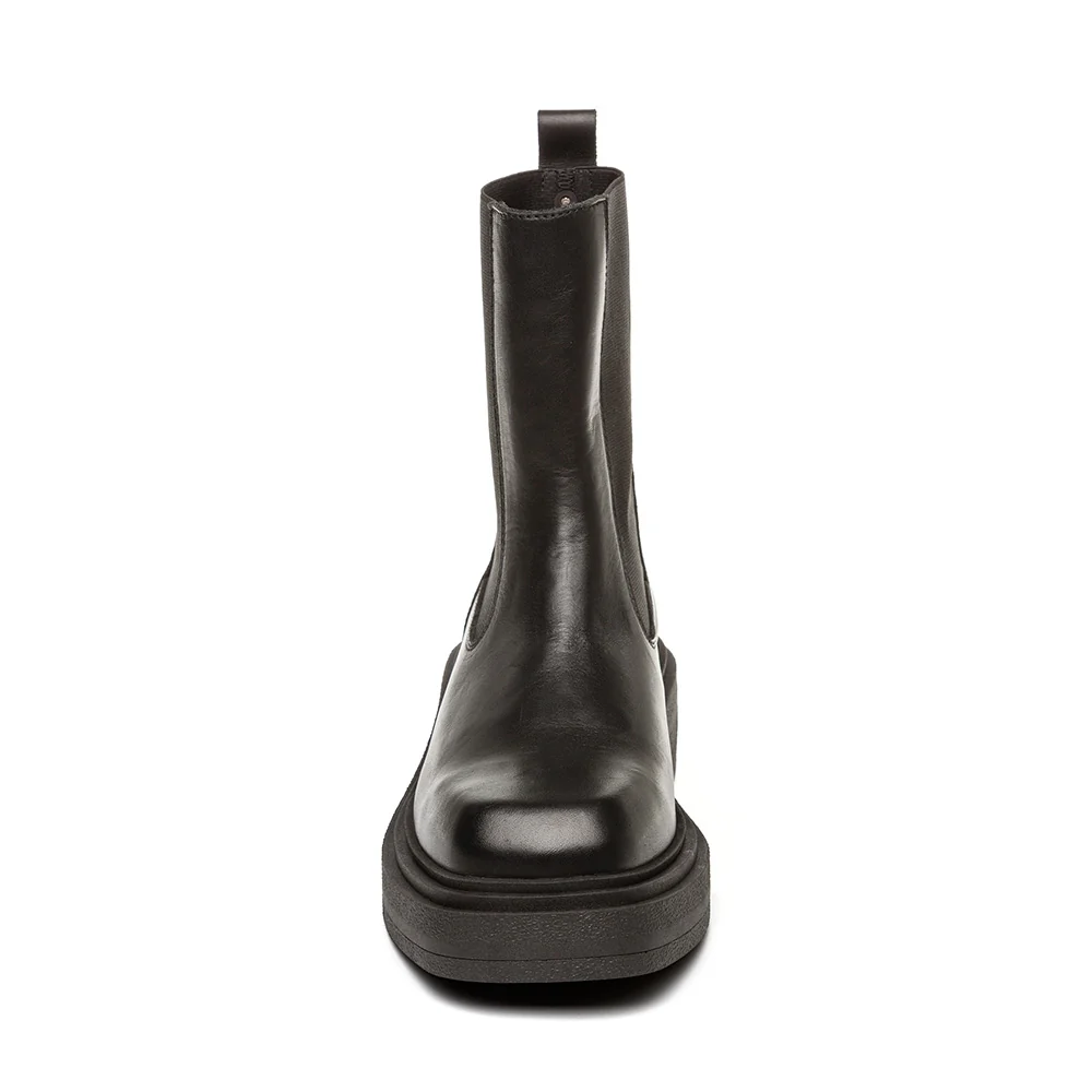 Steve Madden  - Churro Boot Black Leather - 3