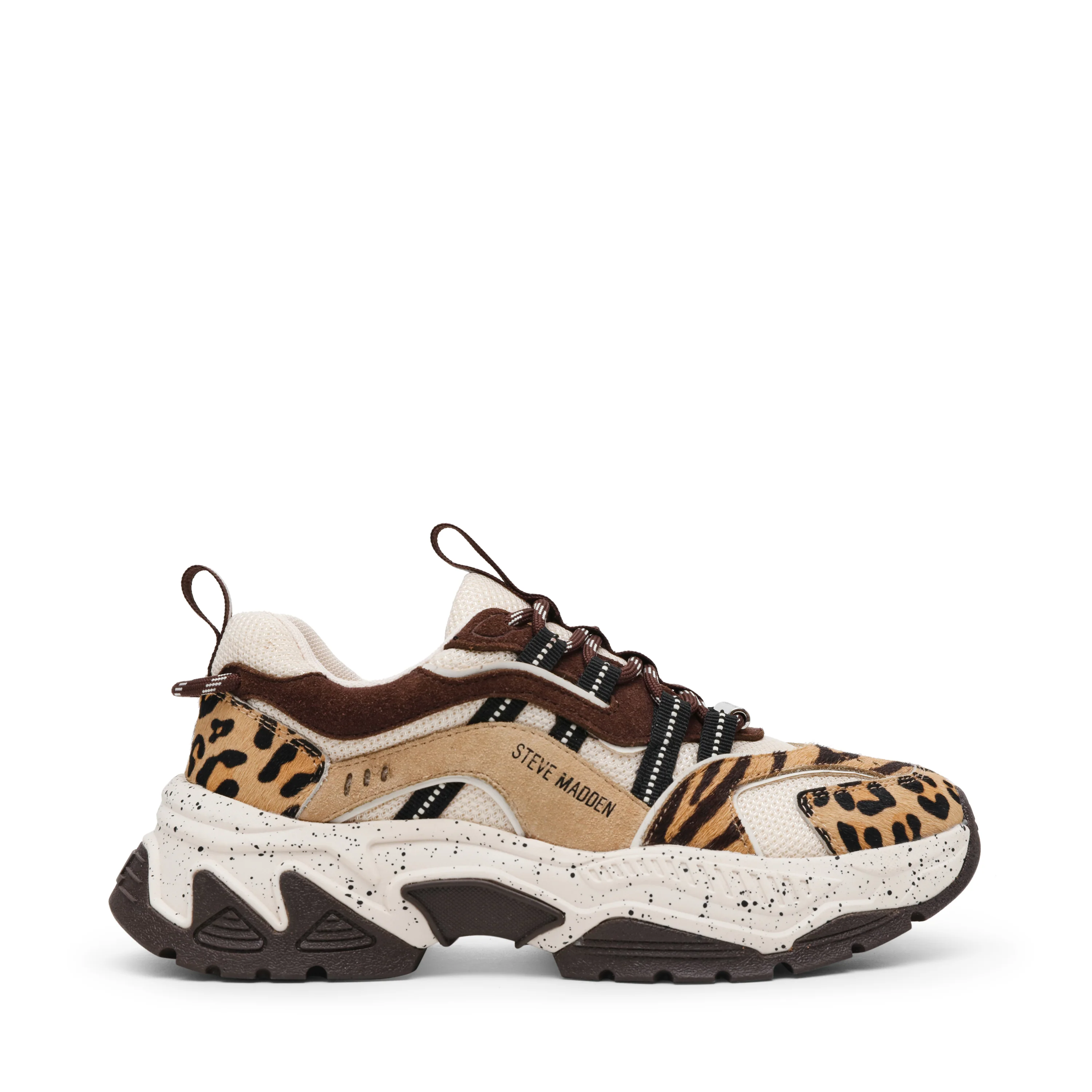 Steve Madden  - Animates Le Trainers BRN Leopard