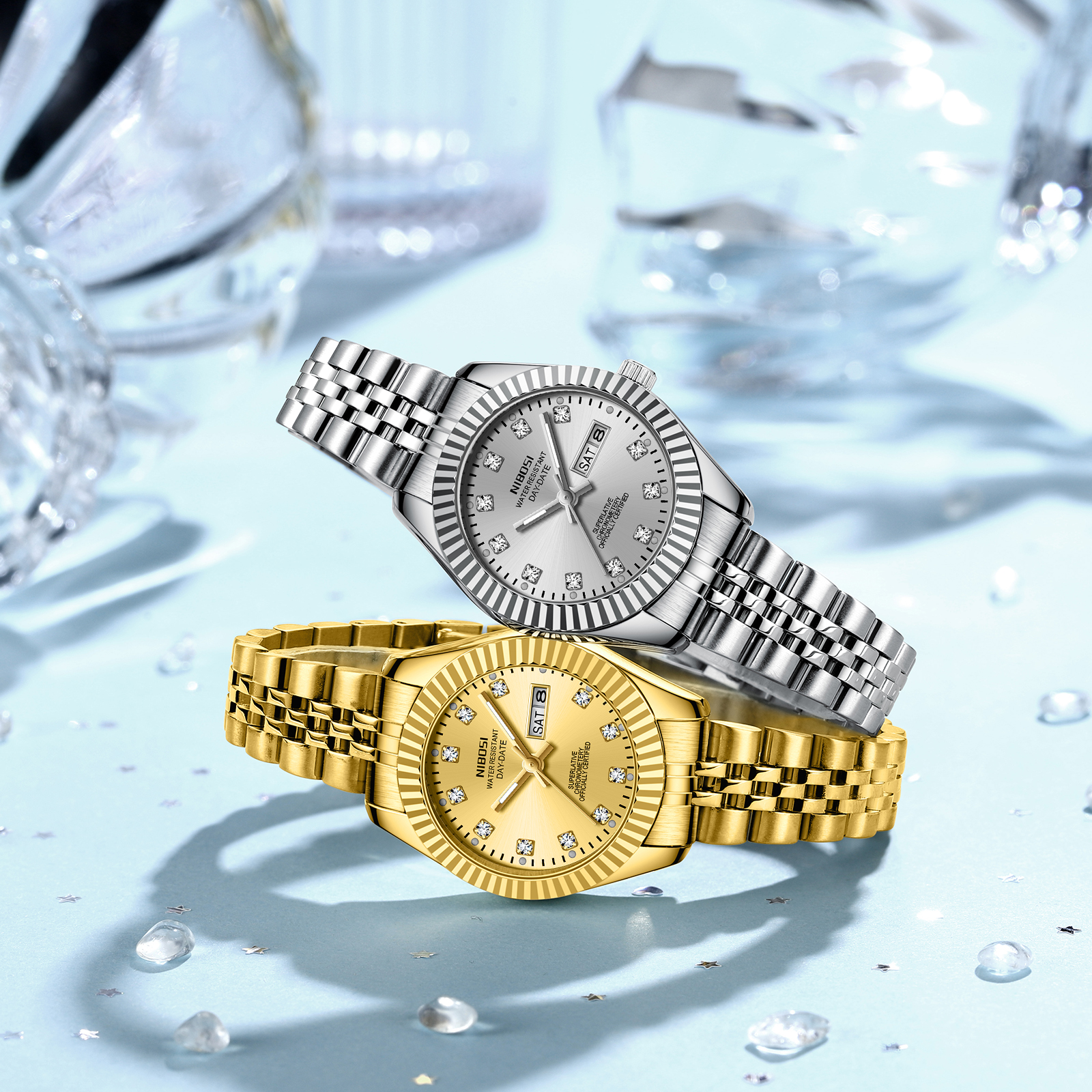 Nibosi Millbury Day-Date Silver - 13